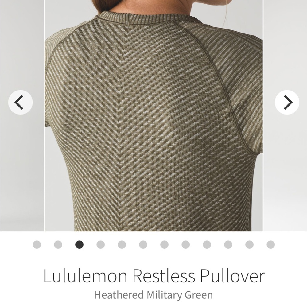 Lululemon Rest Less Pullover Heathered Military Green Women’s Size 2 - Picture 10 of 13